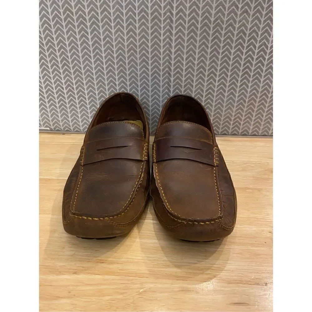 ✅Nisolo Moreno Mens brown Leather slip On Loafers